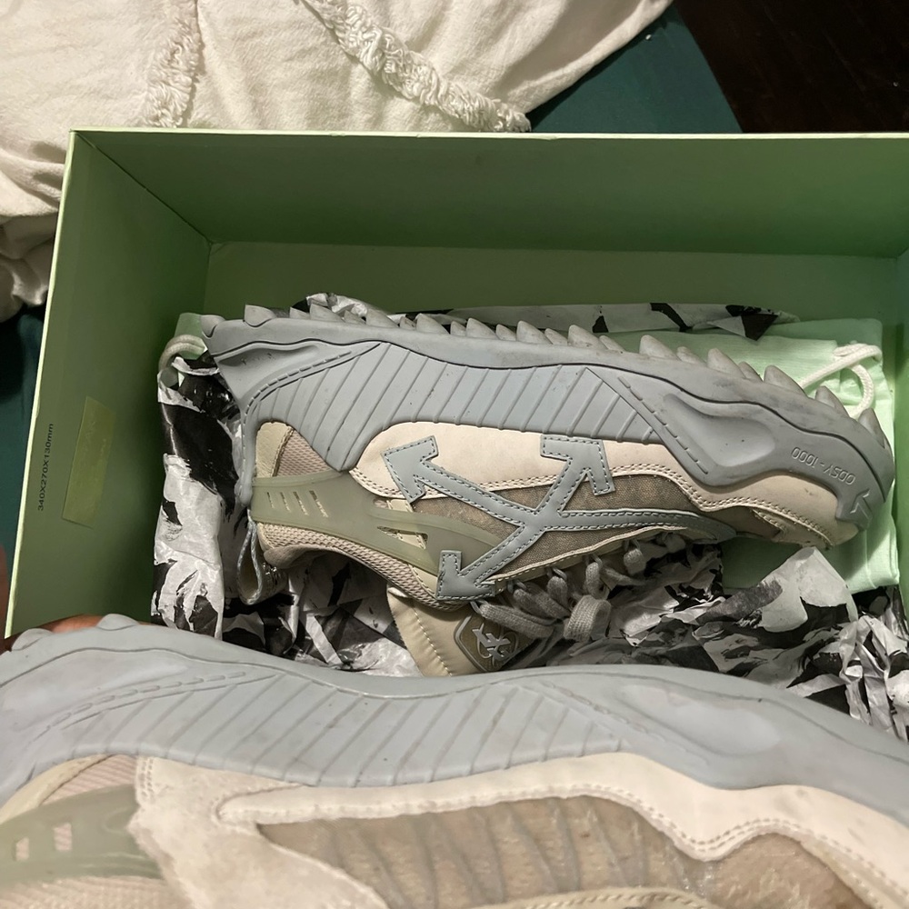 Off-White WMNS ODSY-1000 'ECRU LIGHT BLUE'